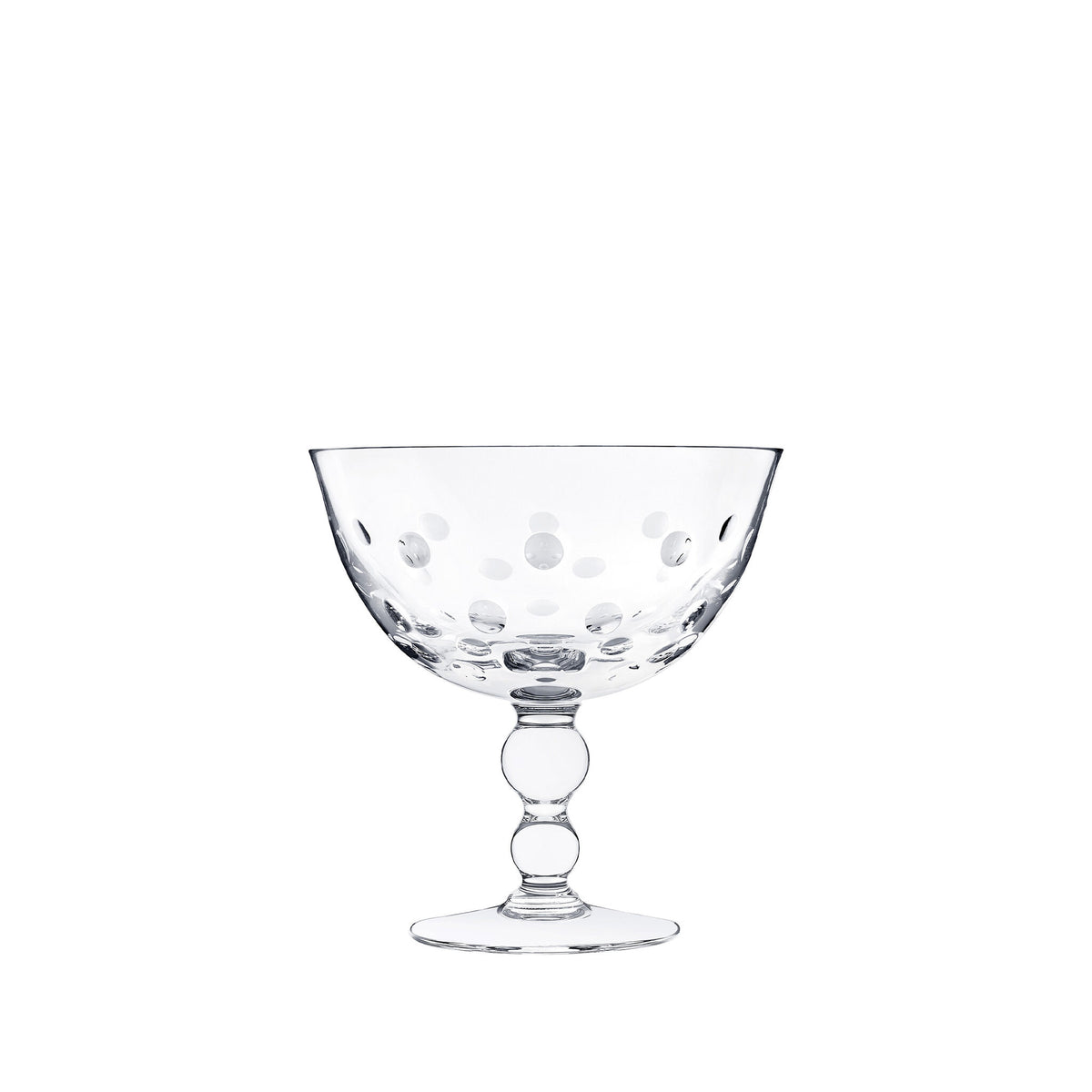 Saint-Louis Bubbles Footed Cup in Clear