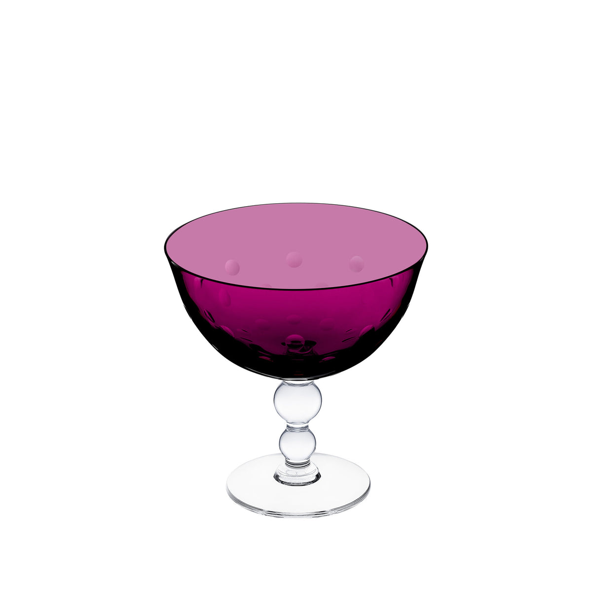 Saint-Louis Bubbles Footed Cup, view 3