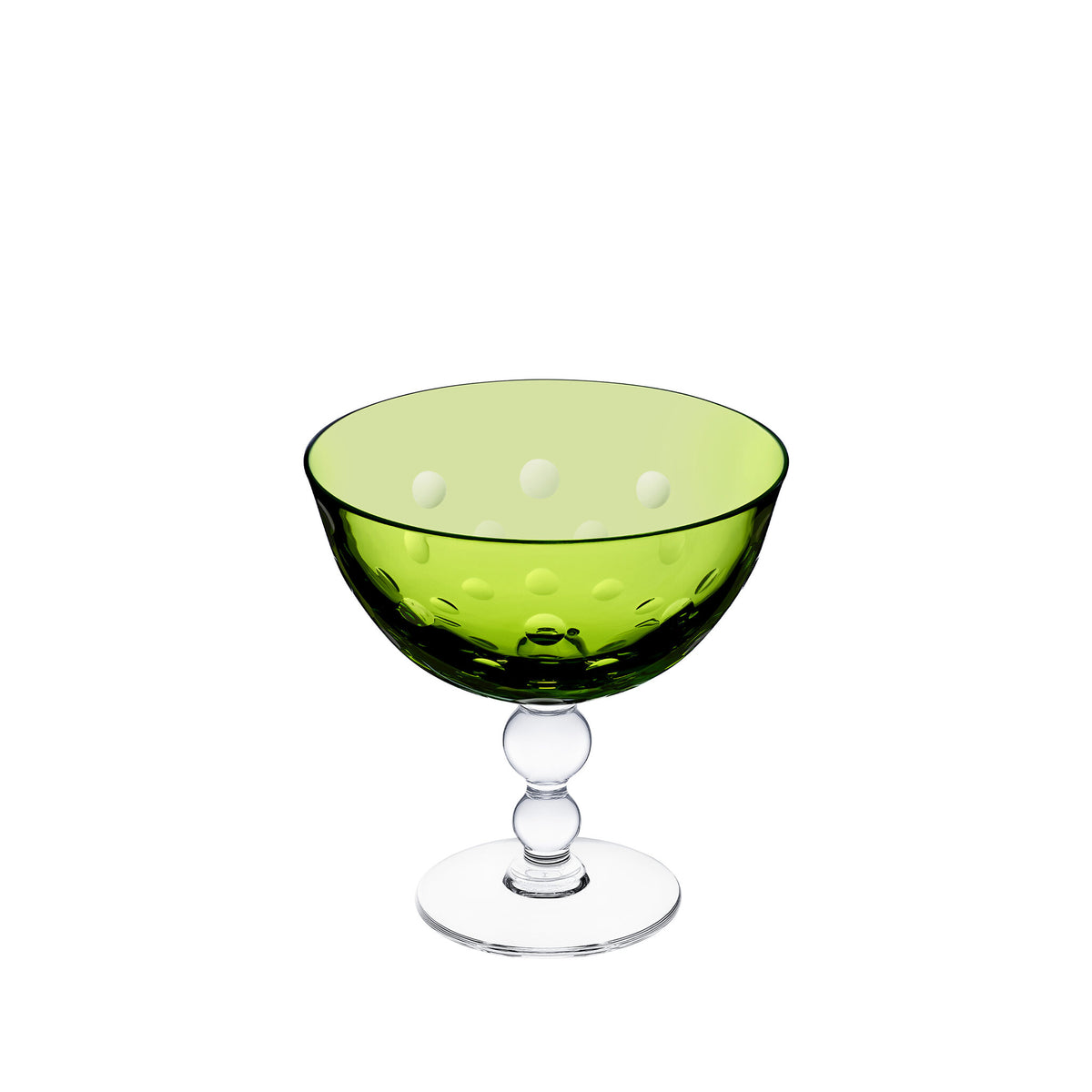 Saint-Louis Bubbles Footed Cup, view 4