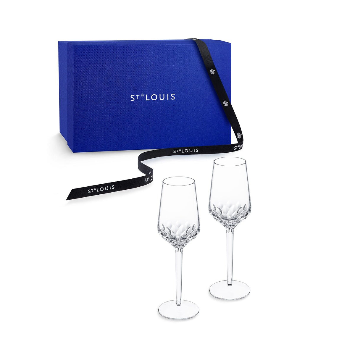 Saint-Louis Folia Champagne Flute, Set of 2