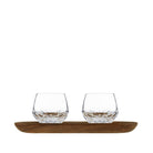 Saint-Louis Folia Espresso Tumblers and Tray Set on a white background