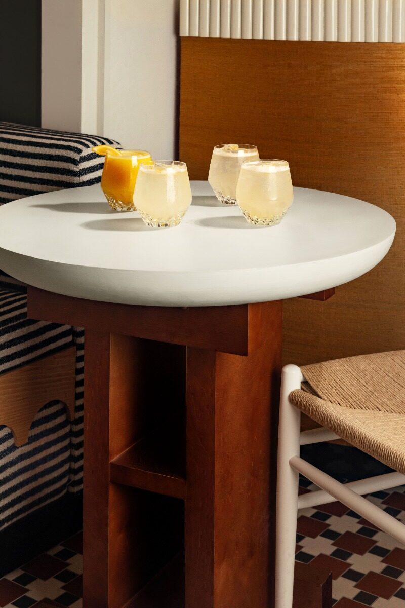 Saint-Louis Folia Medium Tumbler in a styled lifestyle setting