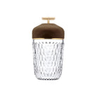 Saint-Louis Folia Portable Lamp in Dark Wood, Gold Finish
