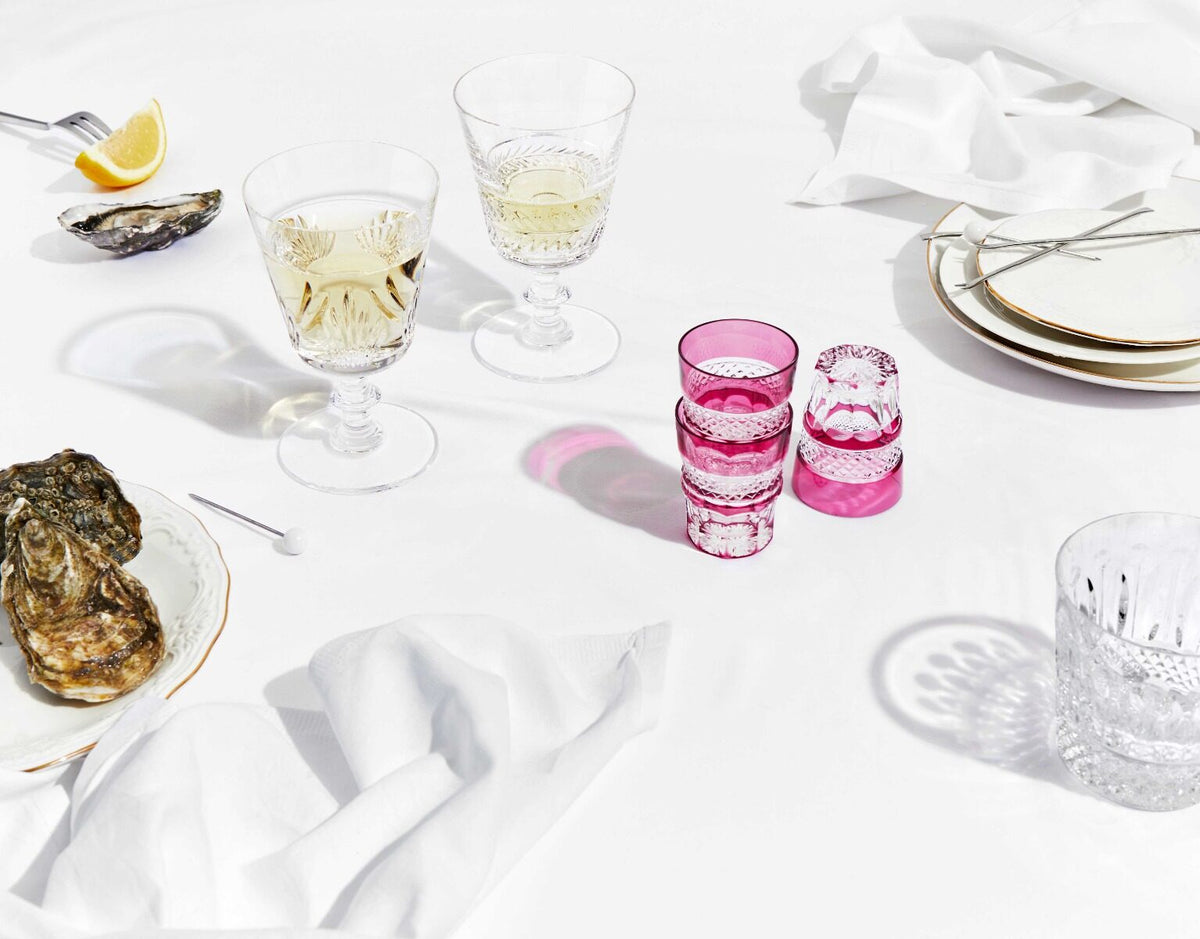 Saint-Louis Tommy Large Old Fashioned Glasses #1, Set of 2 in a styled lifestyle setting
