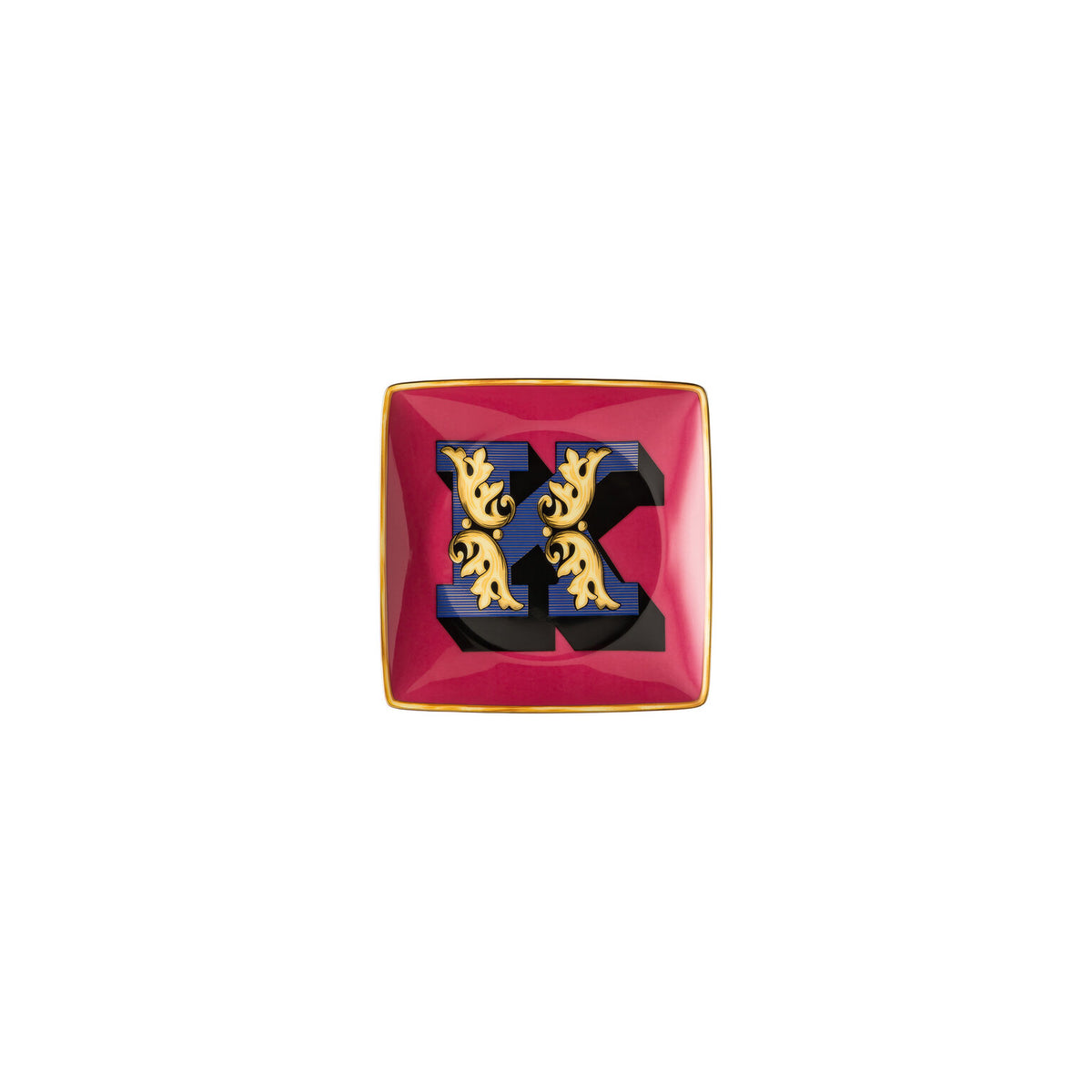 Versace Alphabet Canape Dish, 4 3/4 in, Square – K