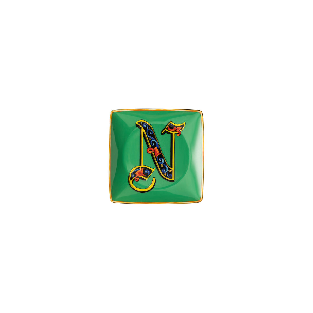 Versace Alphabet Canape Dish, 4 3/4 in, Square – N