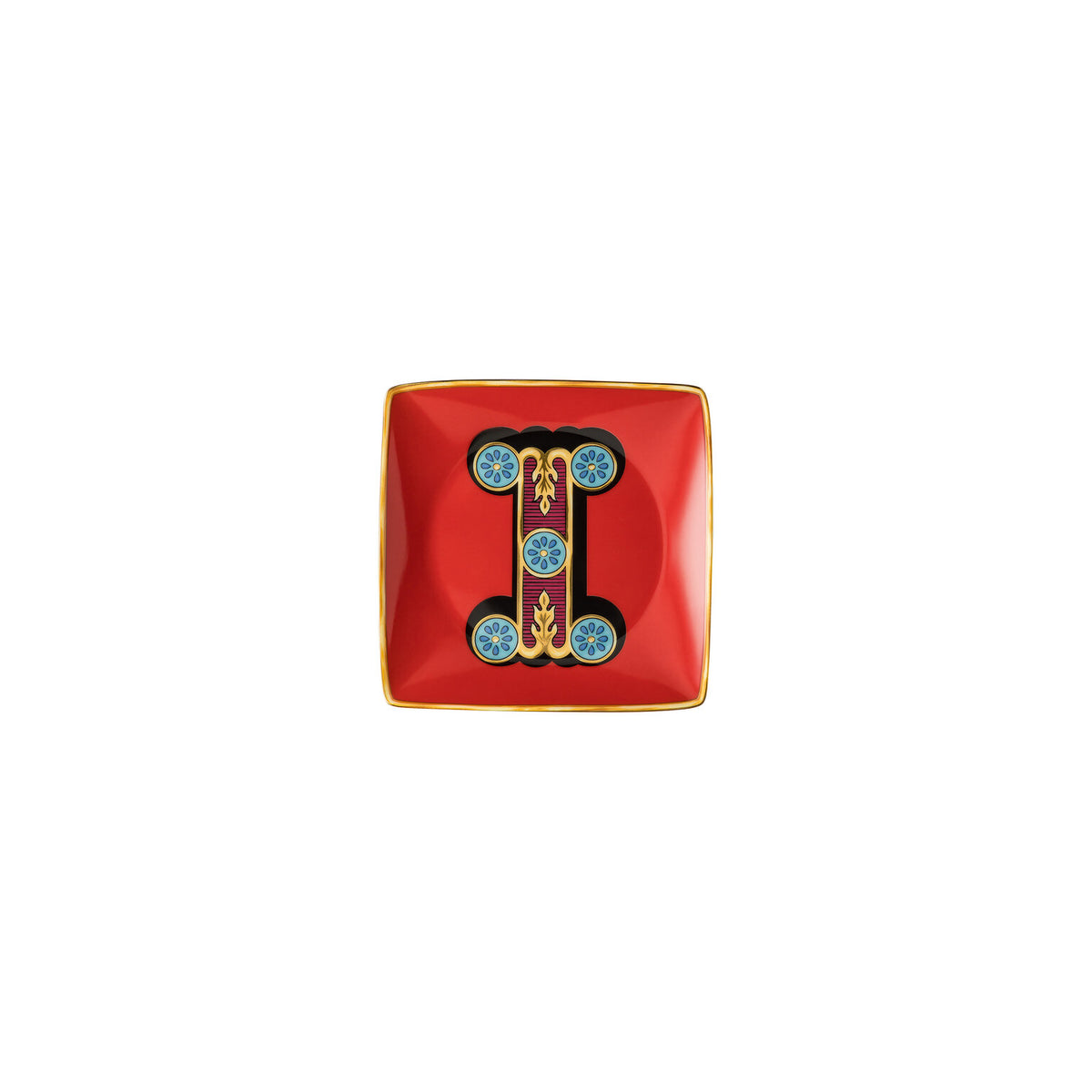 Versace Alphabet Canape Dish, 4 3/4 in, Square – I