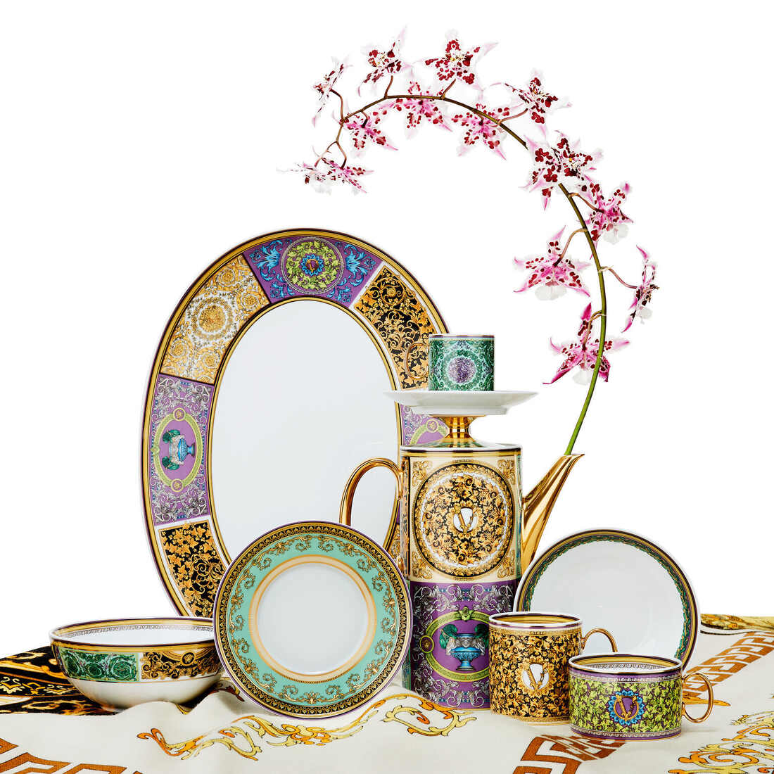 Versace Barocco Mosaic Cereal Bowl, 6 in, view 5