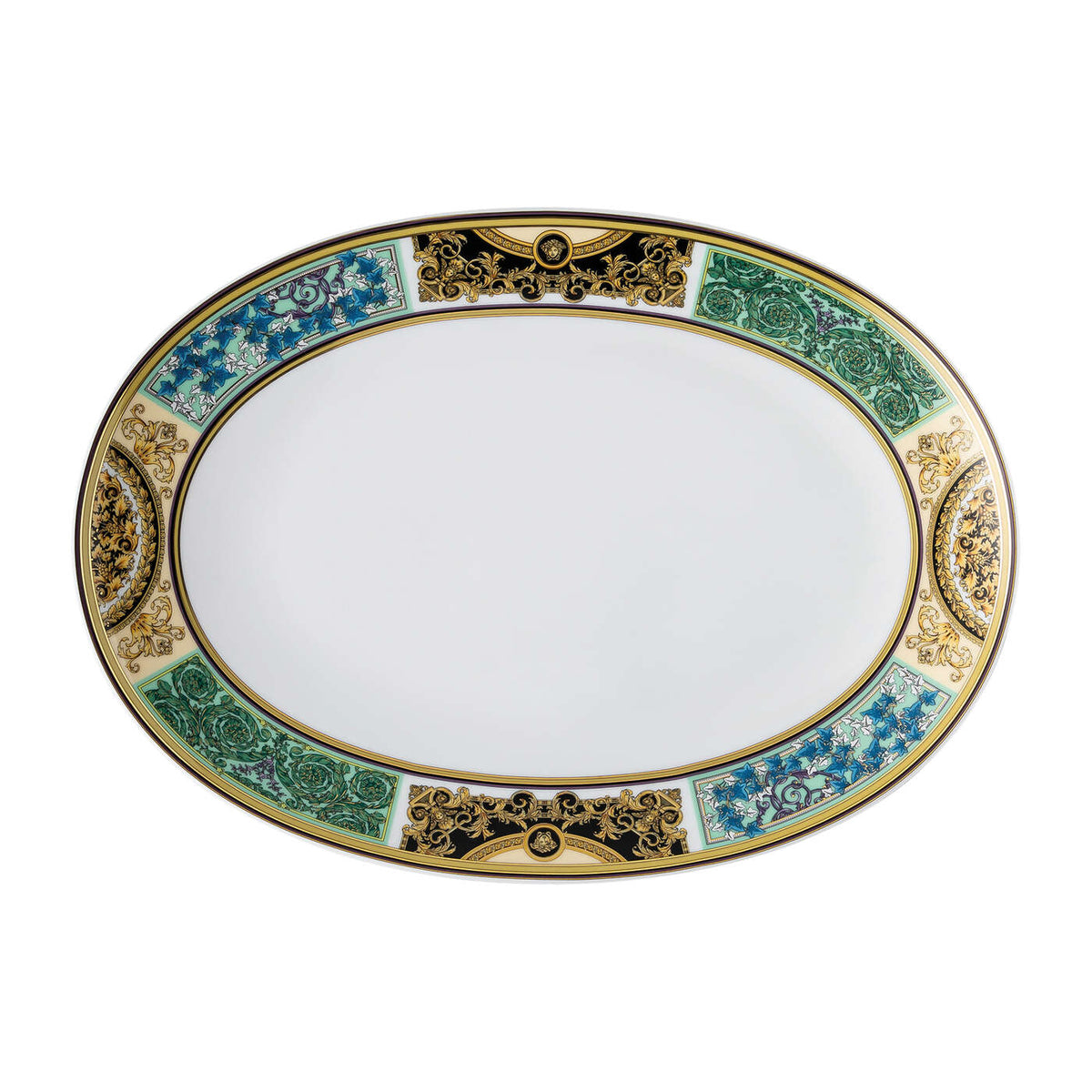 Versace Barocco Mosaic Platter, 13 in