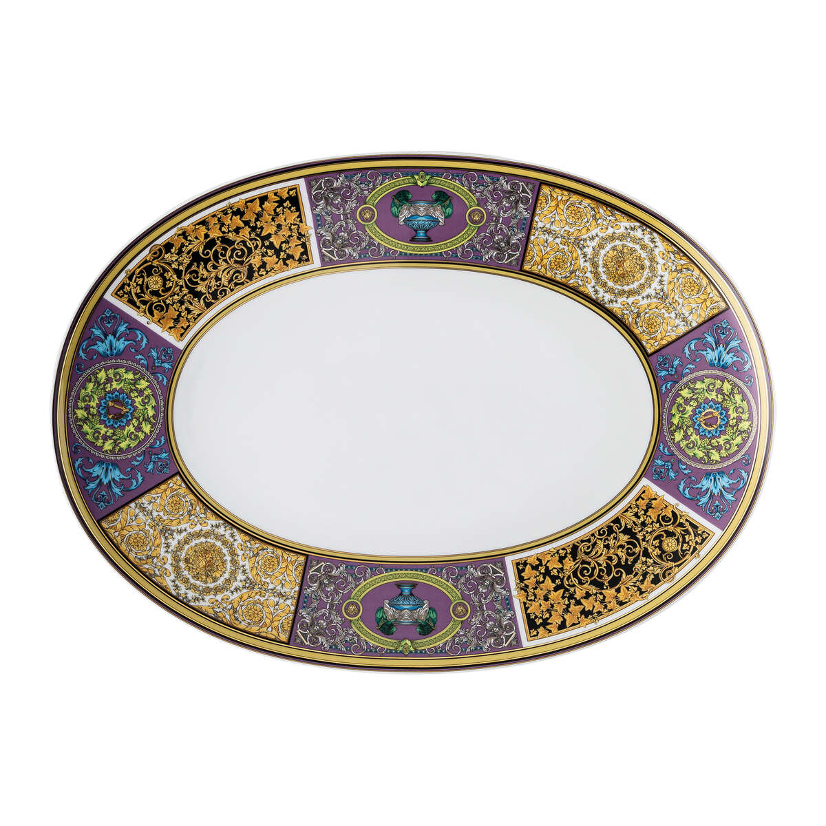 Versace Barocco Mosaic Platter, 15 in