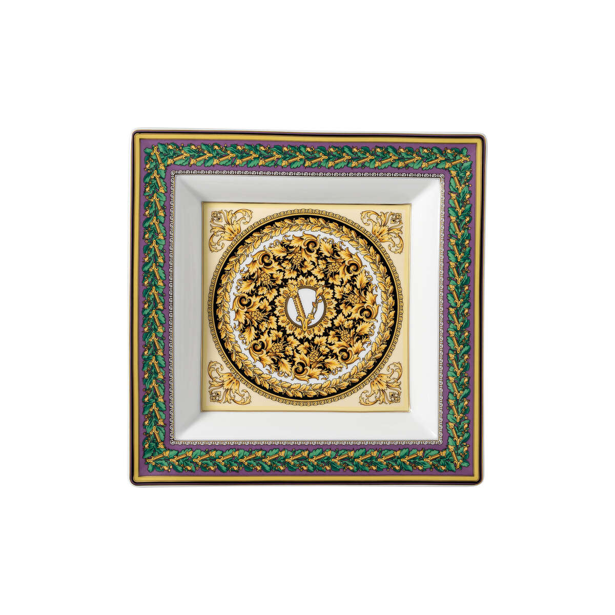 Versace Barocco Mosaic Tray, 8 2/3 in