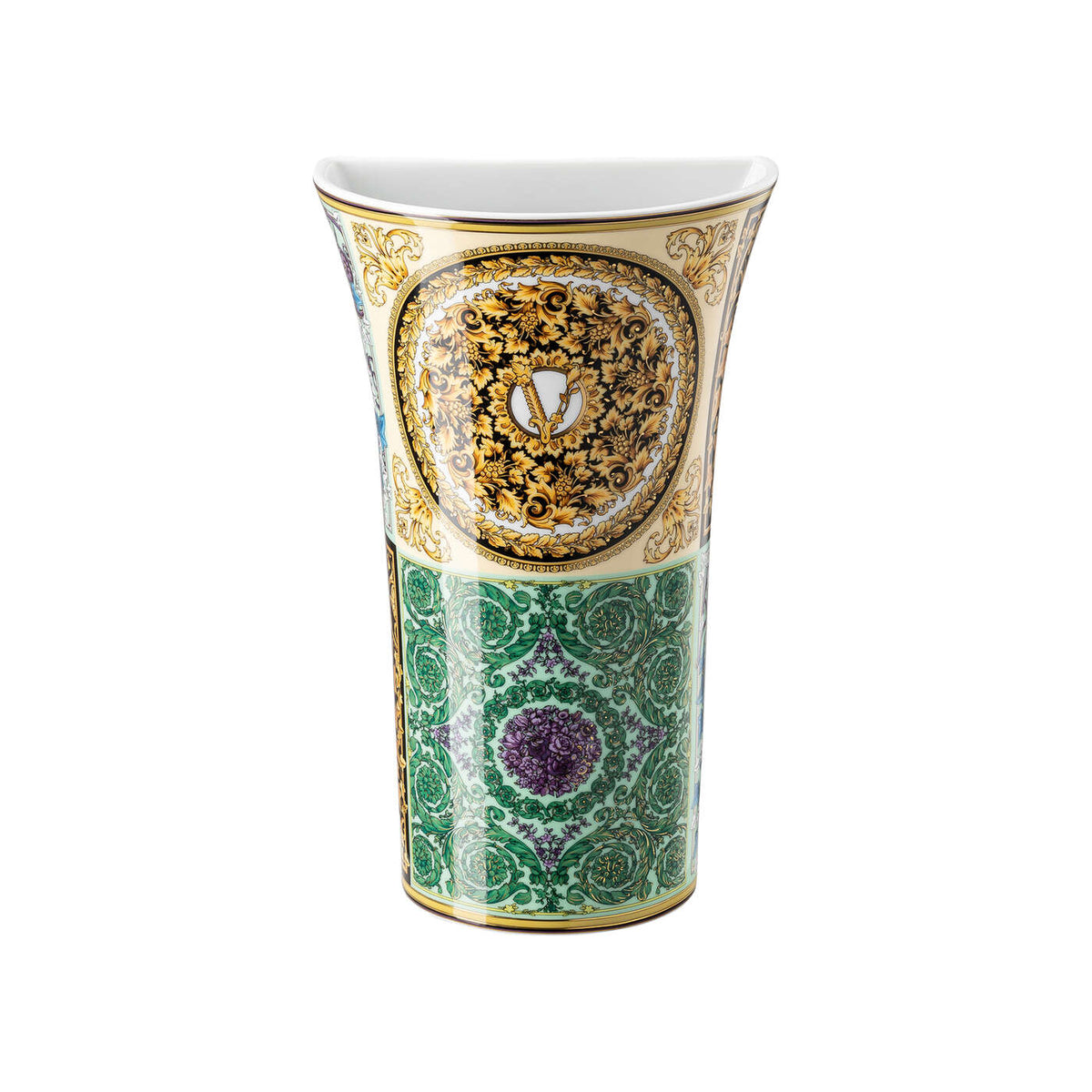 Versace Barocco Mosaic Vase, 10 1/4 in, view 2