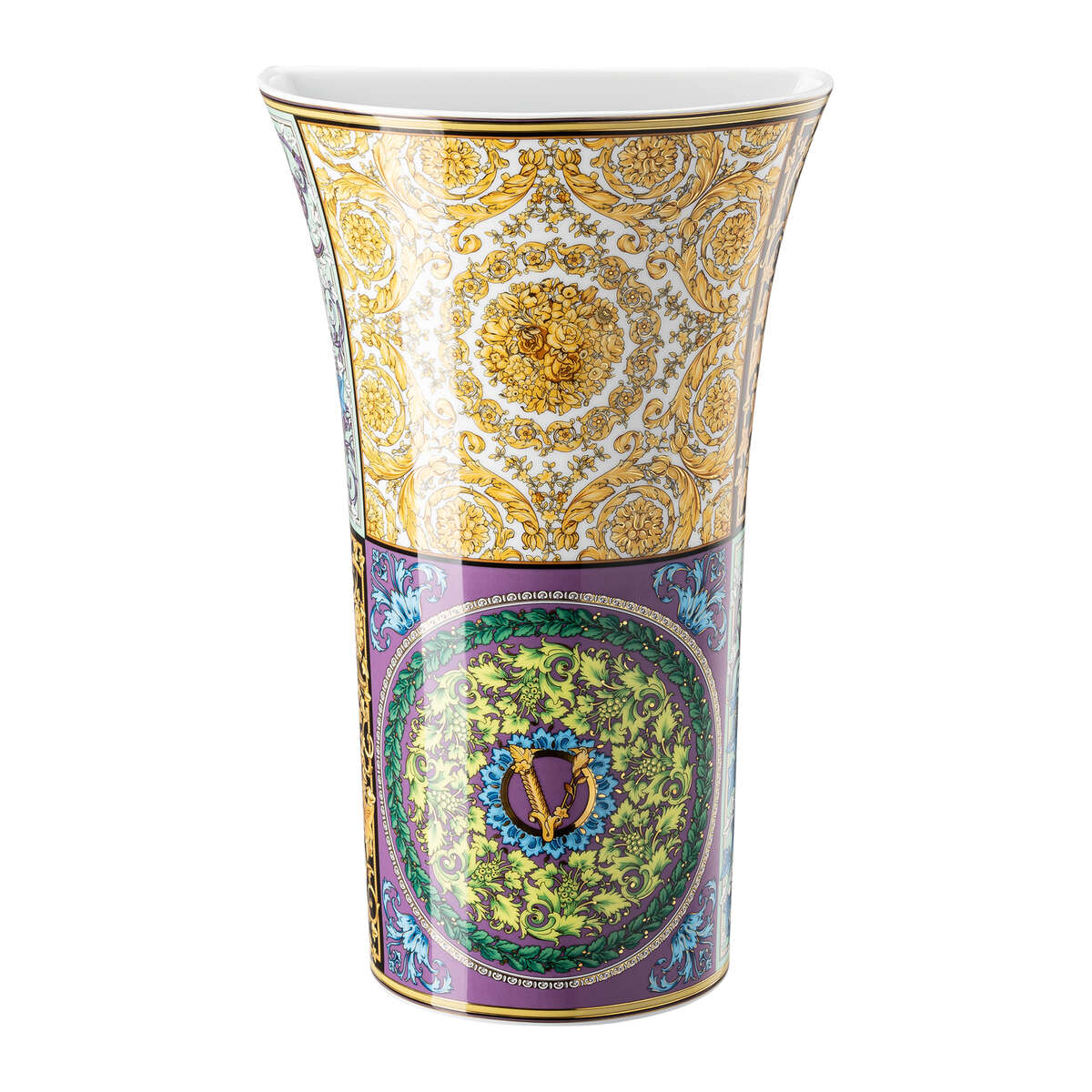 Versace Barocco Mosaic Vase, 13 1/2 in, view 2