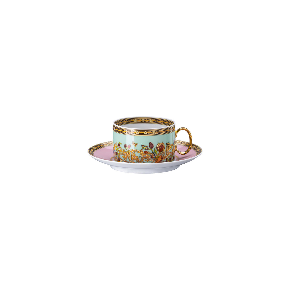 Versace Butterfly Garden Tea Cup & Saucer, 6 3/4 oz