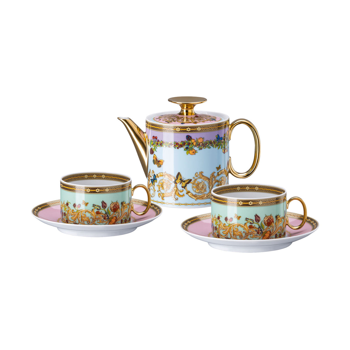 Versace Butterfly Garden Tea Set for Two