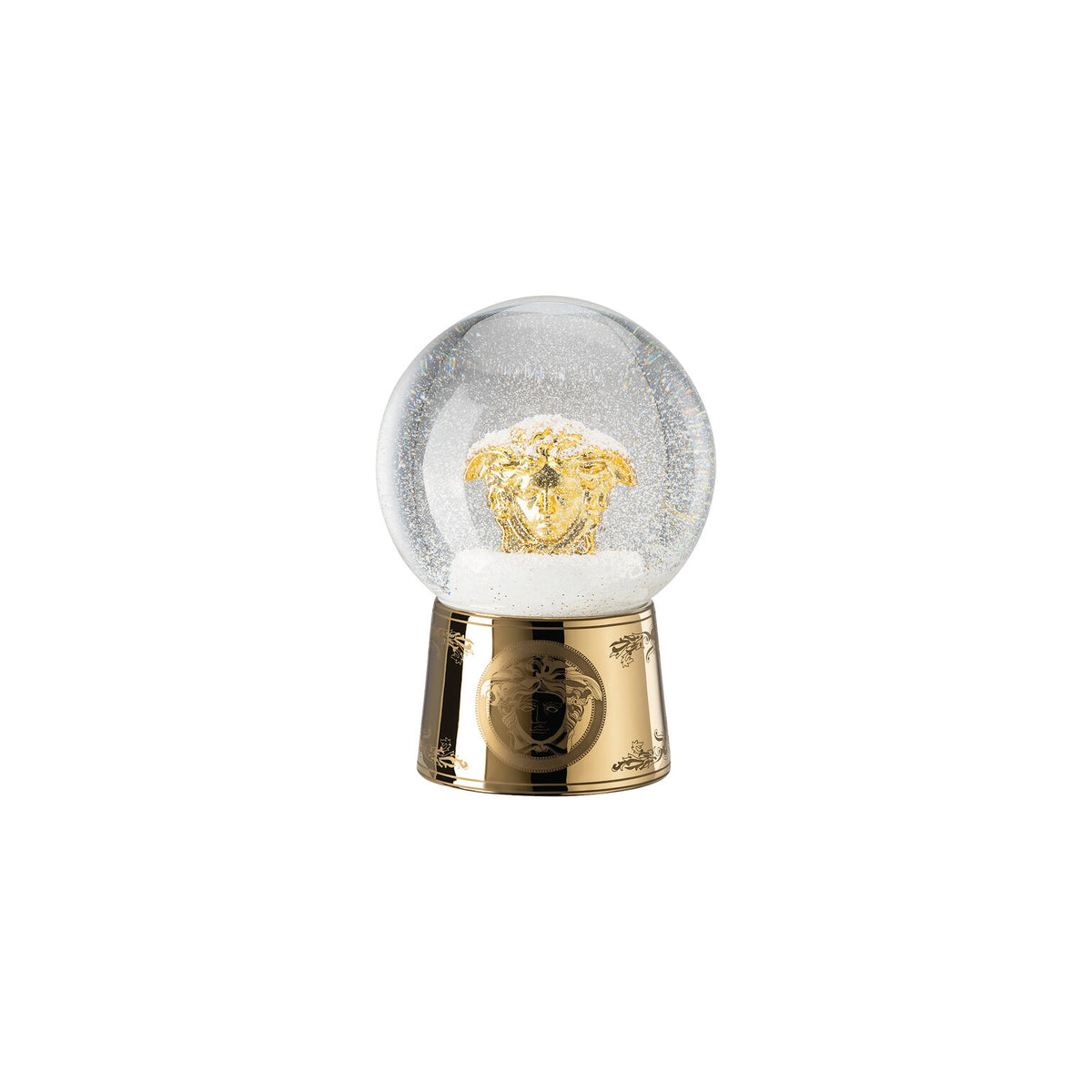 Versace Golden Medusa Snow Sphere, 4 1/2 in, view 4