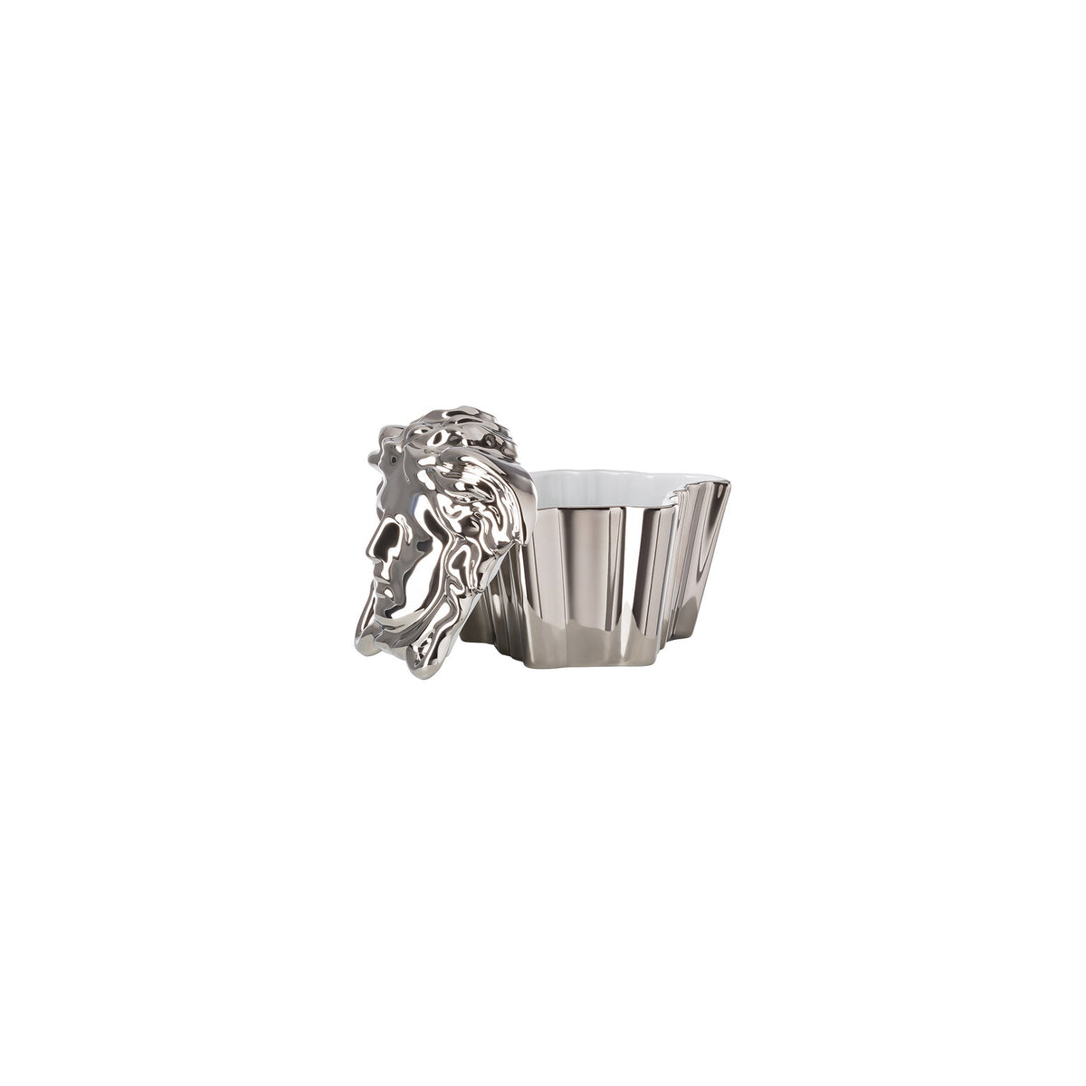 Versace Gypsy Box, 4 in, Silver, view 3