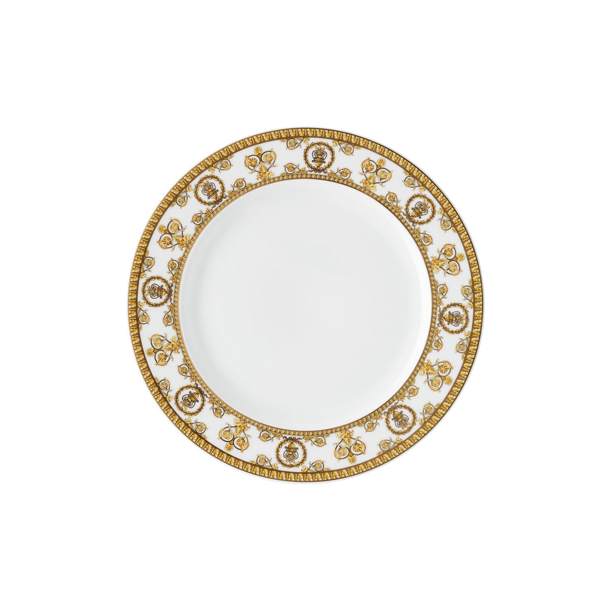 Versace I Love Baroque Salad Plate, 8 2/3 in, Bianco