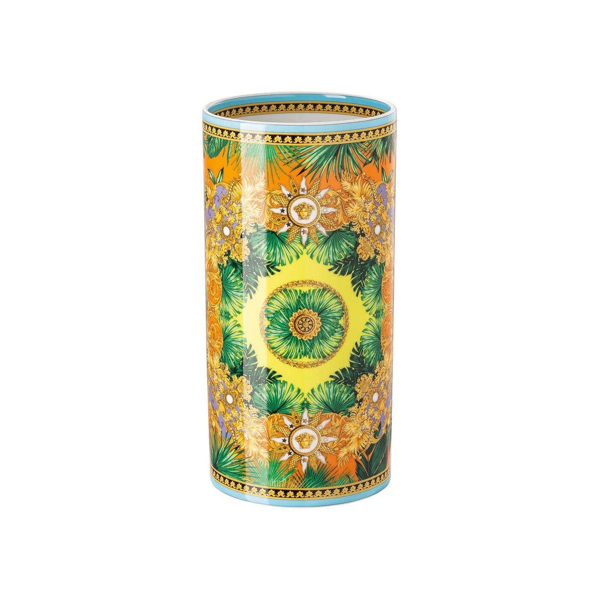 Versace Jungle Animalier Vase, 9 1/2 in