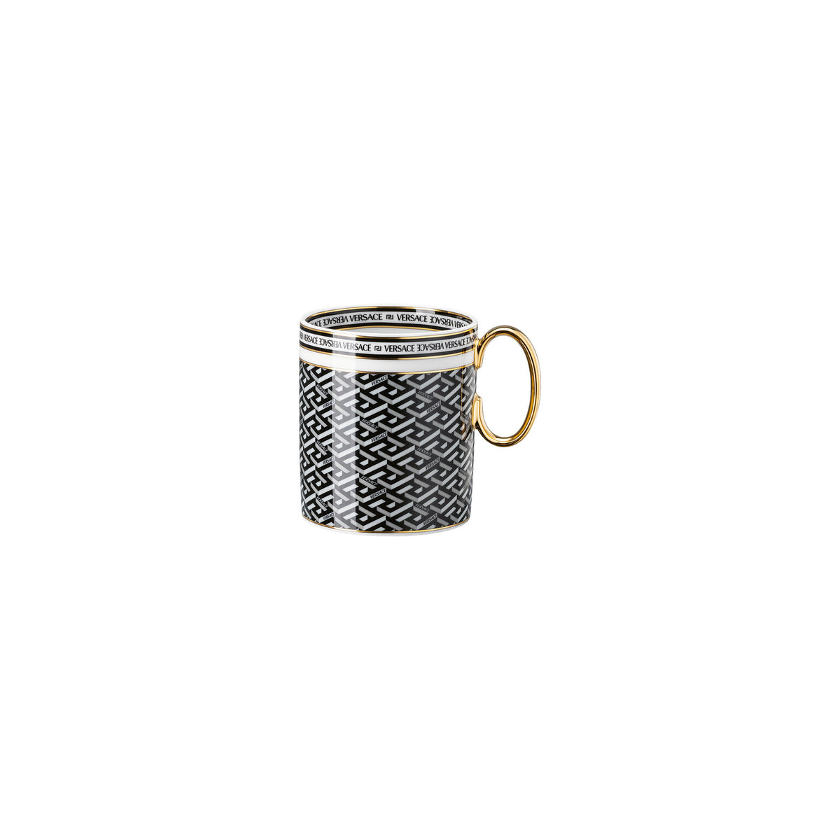 Versace La Greca Signature Black Mug