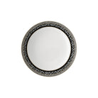 Versace La Greca Signature Black Rim Soup, 8 2/3 in