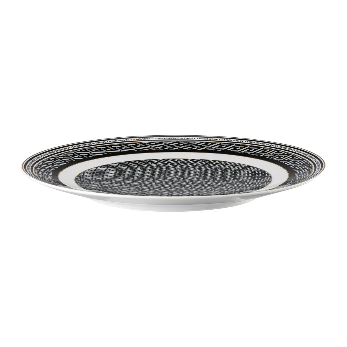 Versace La Greca Signature Black Service Plate, 13 in, view 2