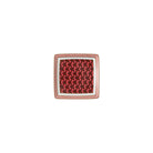 Versace La Greca Signature Red Canape Dish, 4 3/4 in, Square
