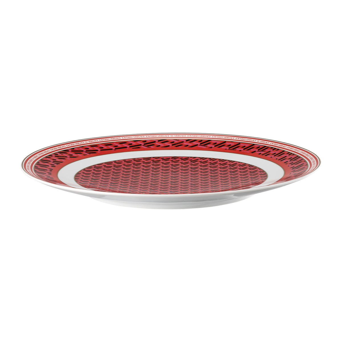 Versace La Greca Signature Red Service Plate, 13 in, view 2