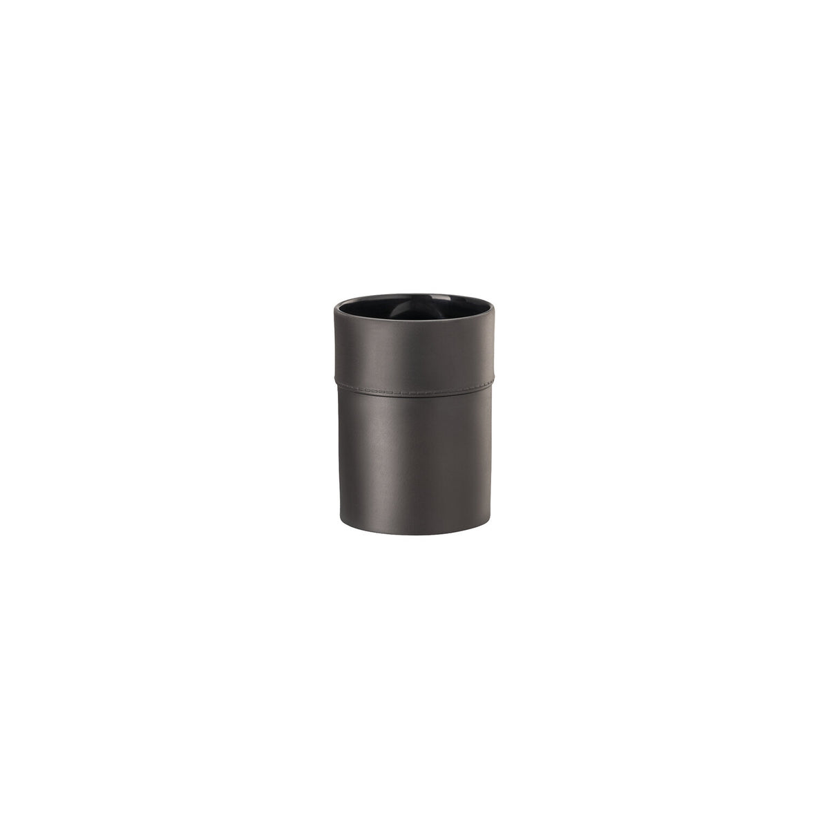 Versace La Medusa Mini Vase, 4 in, Black, Cylindrical, view 2