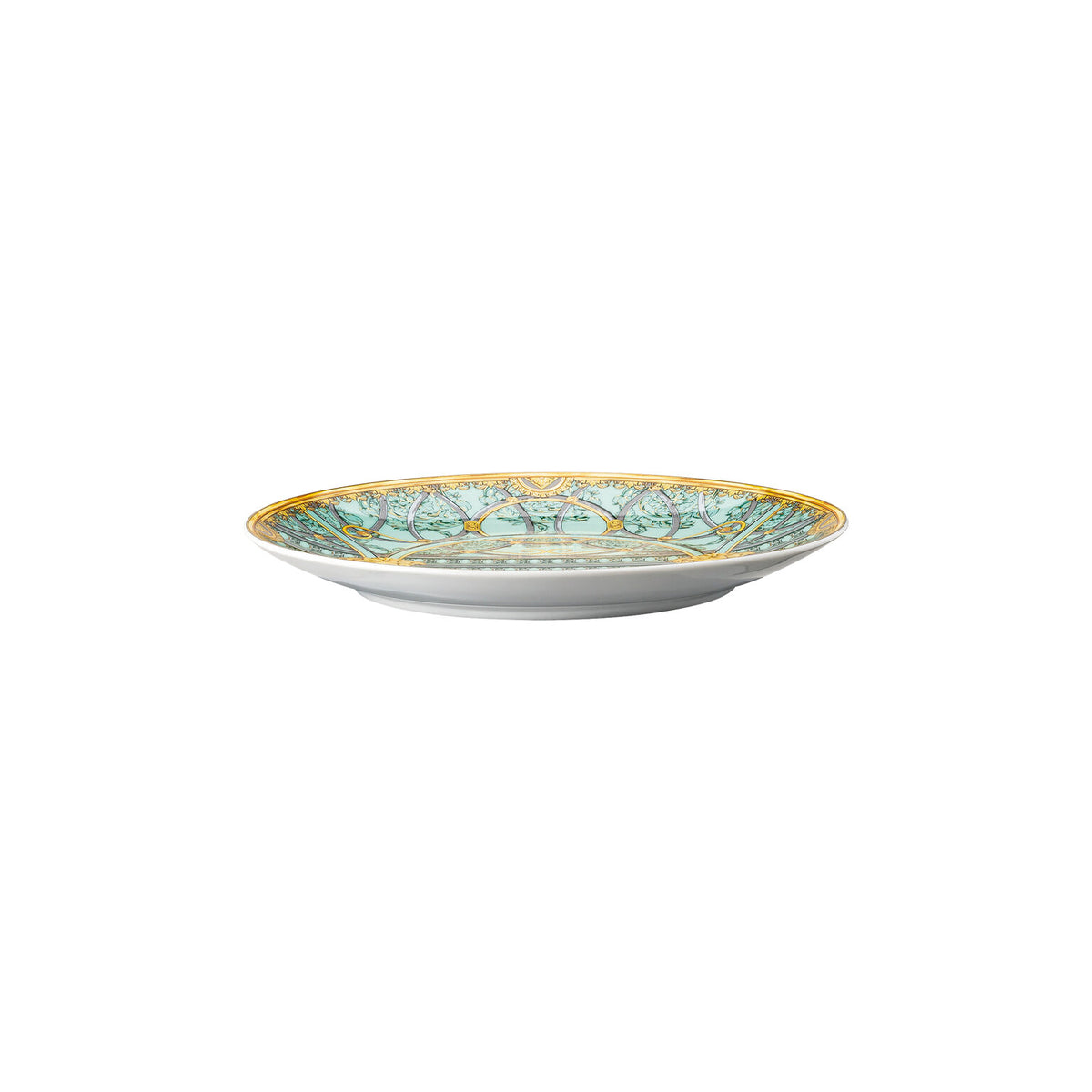 Versace La Scala del Palazzo Salad Plate, 8 1/4 in, Verde, view 2