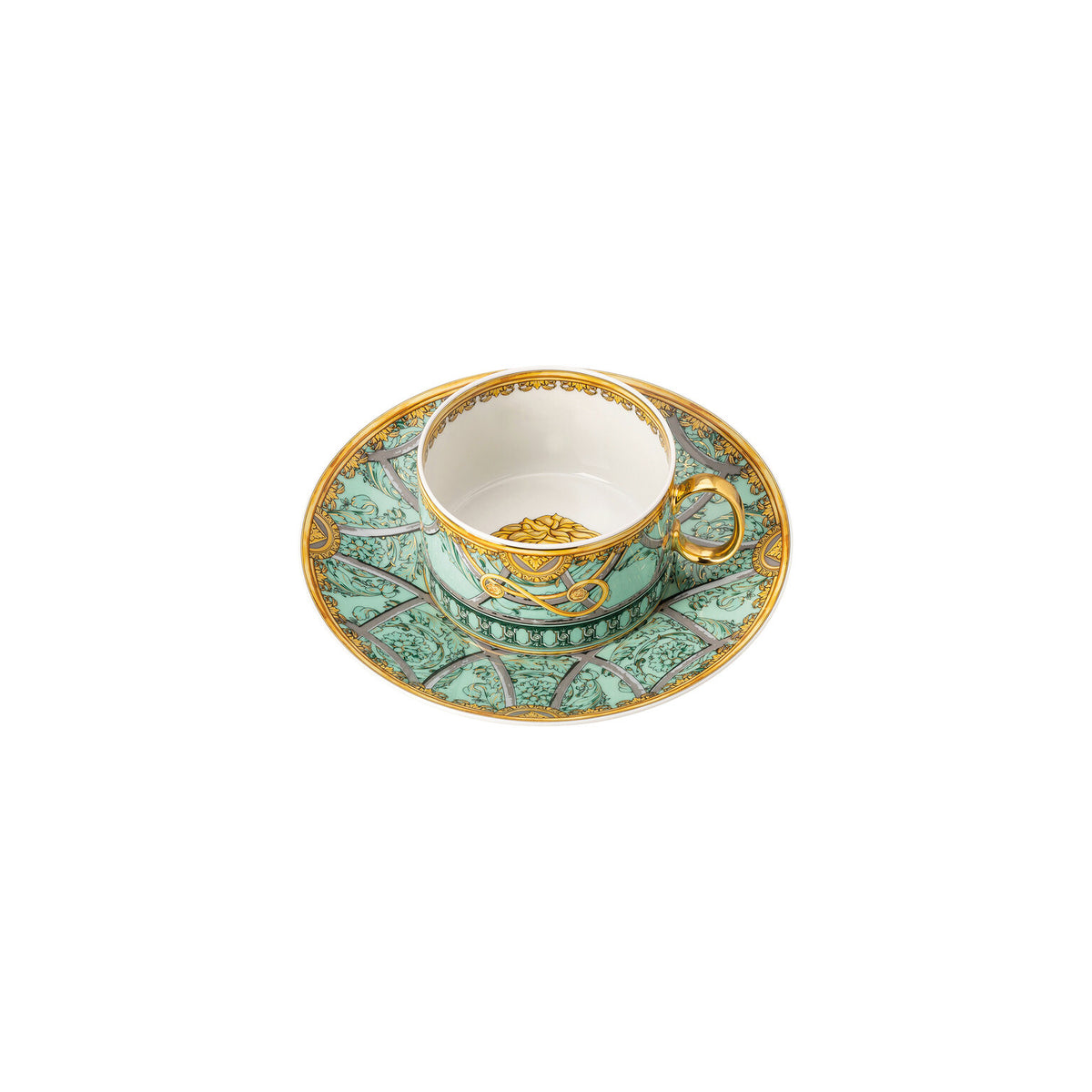 Versace La Scala del Palazzo Tea Cup & Saucer, view 2