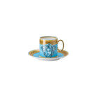 Versace Medusa Amplified Blue Coin Coffee Cup & Saucer