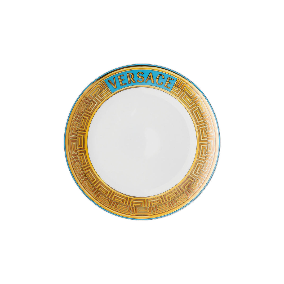 Versace Medusa Amplified Blue Coin Salad Plate, 8 1/4 in