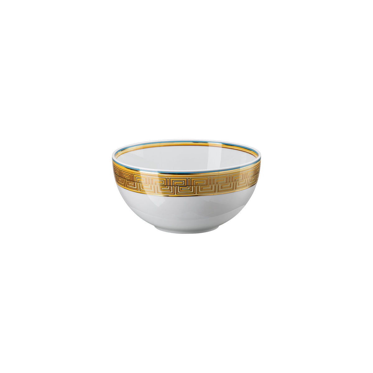 Versace Medusa Amplified Blue Coin Soup Bowl, 6 in, view 2