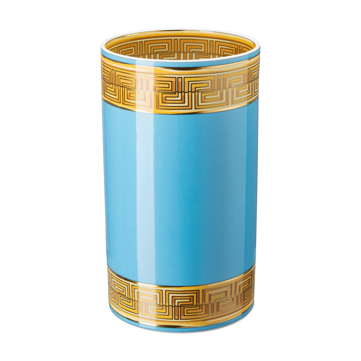 Versace Medusa Amplified Blue Coin Vase, 11 3/4 in, view 2