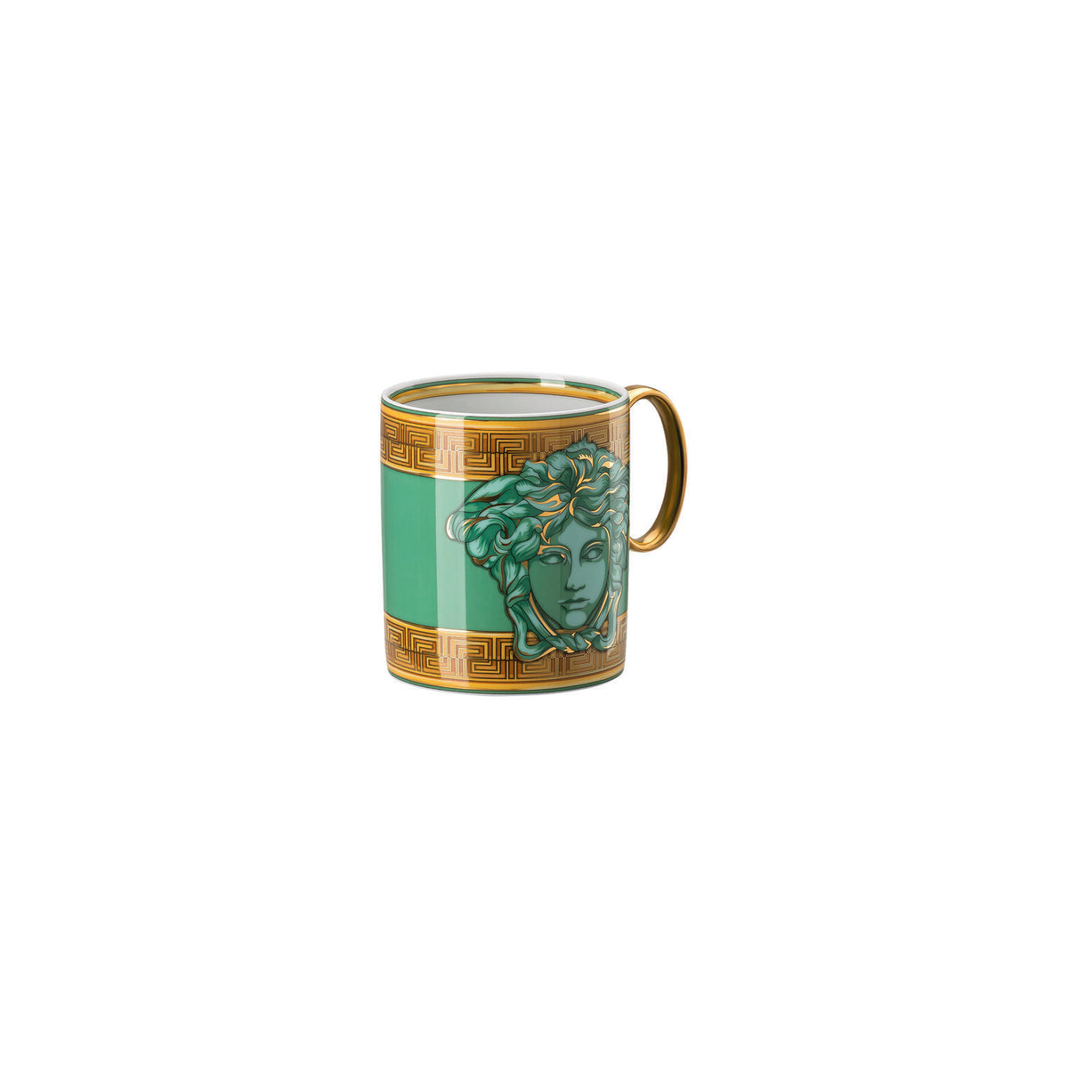 Versace Medusa Amplified Green Coin Mug, view 3