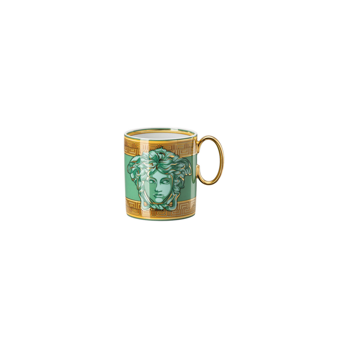 Versace Medusa Amplified Green Coin Mug