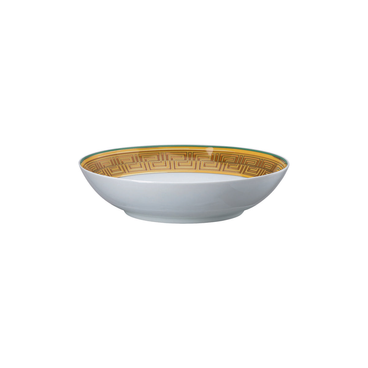 Versace Medusa Amplified Green Coin Rim Soup, 8 2/3 in, view 3