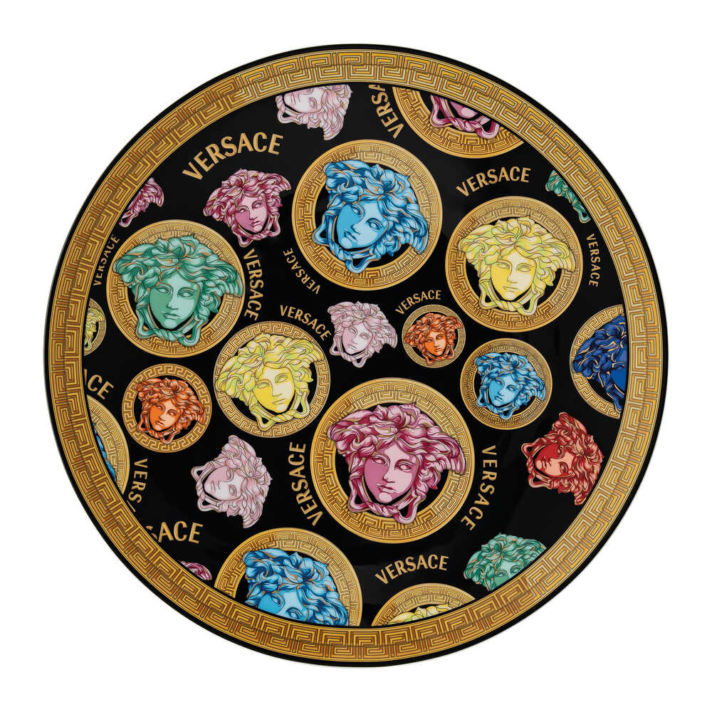 Versace Medusa Amplified Multicolor Service Plate, 13 in, view 2