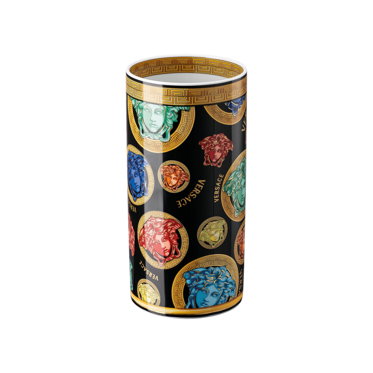 Versace Medusa Amplified Multicolor Vase, 9 1/2 in, view 4
