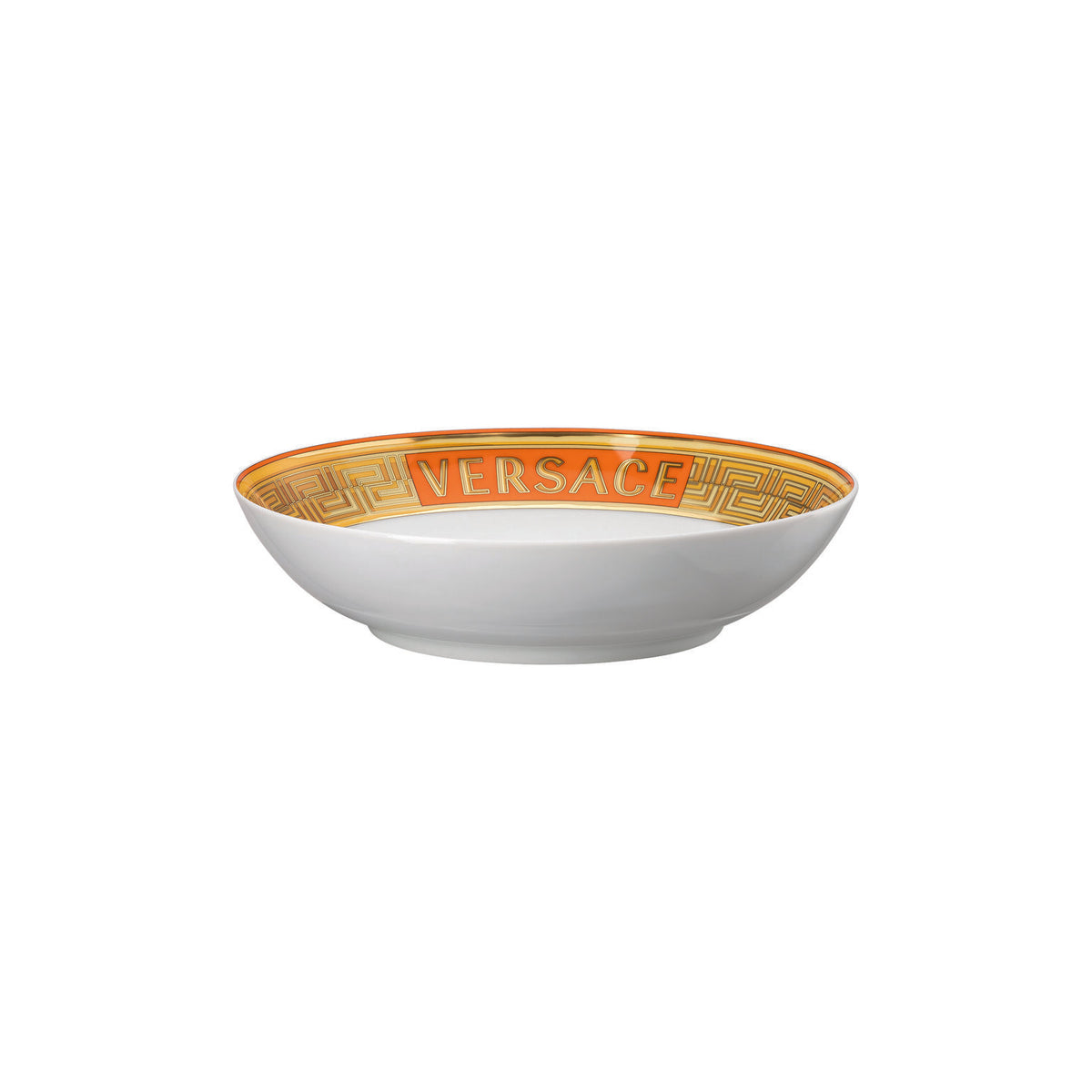 Versace Medusa Amplified Orange Coin Rim Soup, 8 2/3 in, view 2