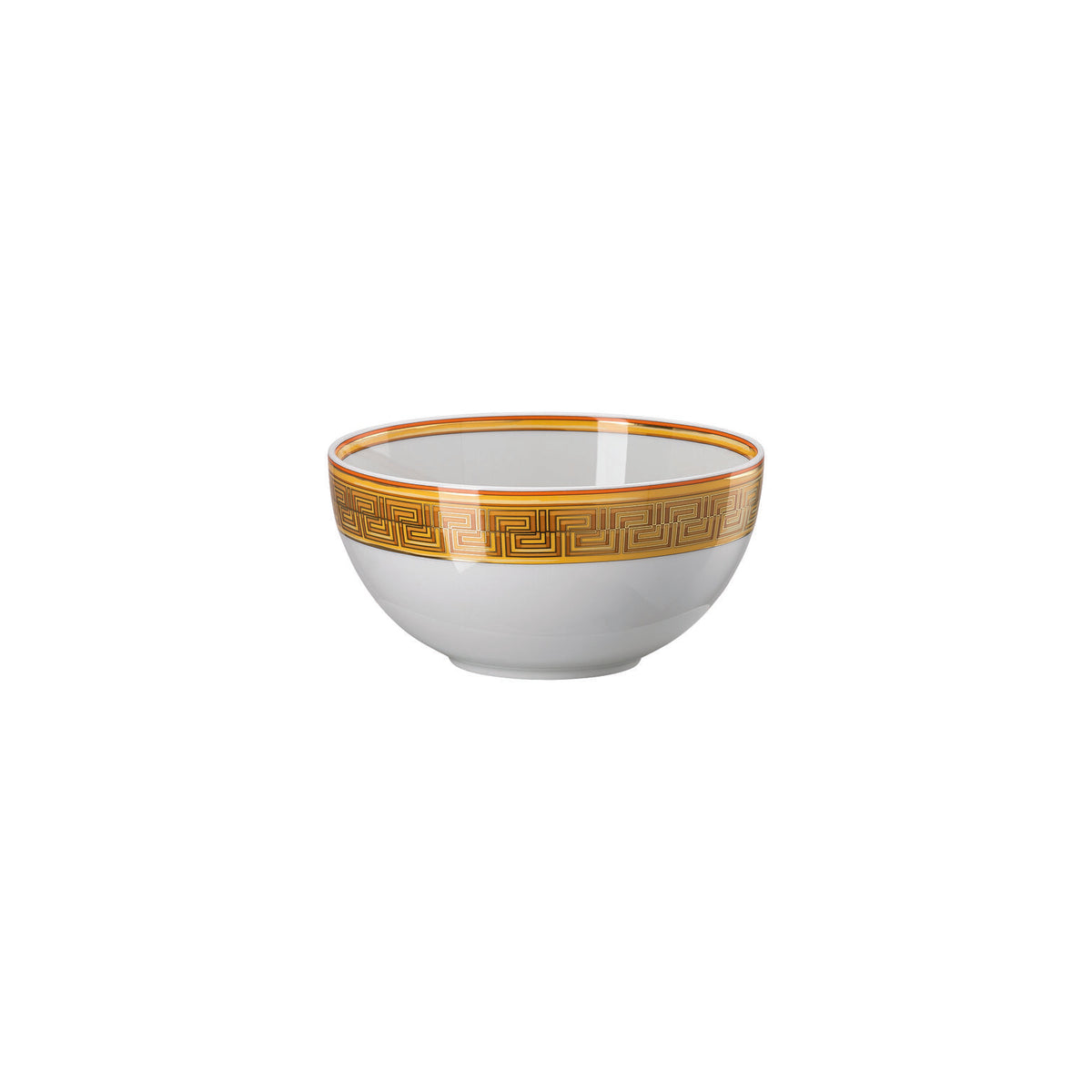 Versace Medusa Amplified Orange Coin Soup Bowl, 6 in, view 2