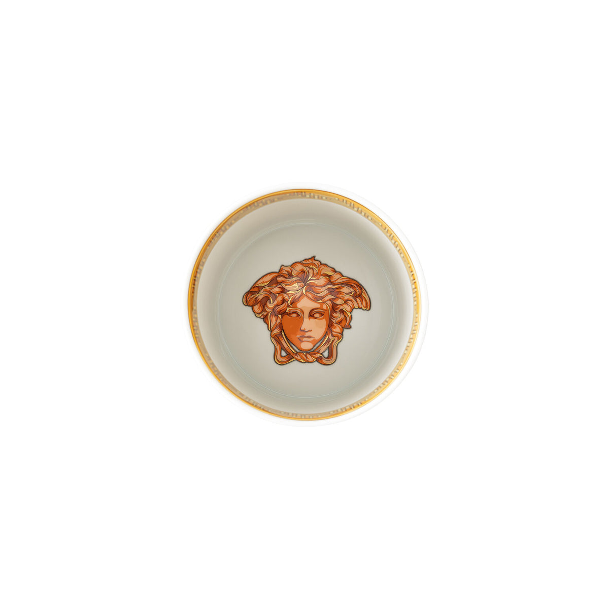 Versace Medusa Amplified Orange Coin Vase, 7 in, view 5