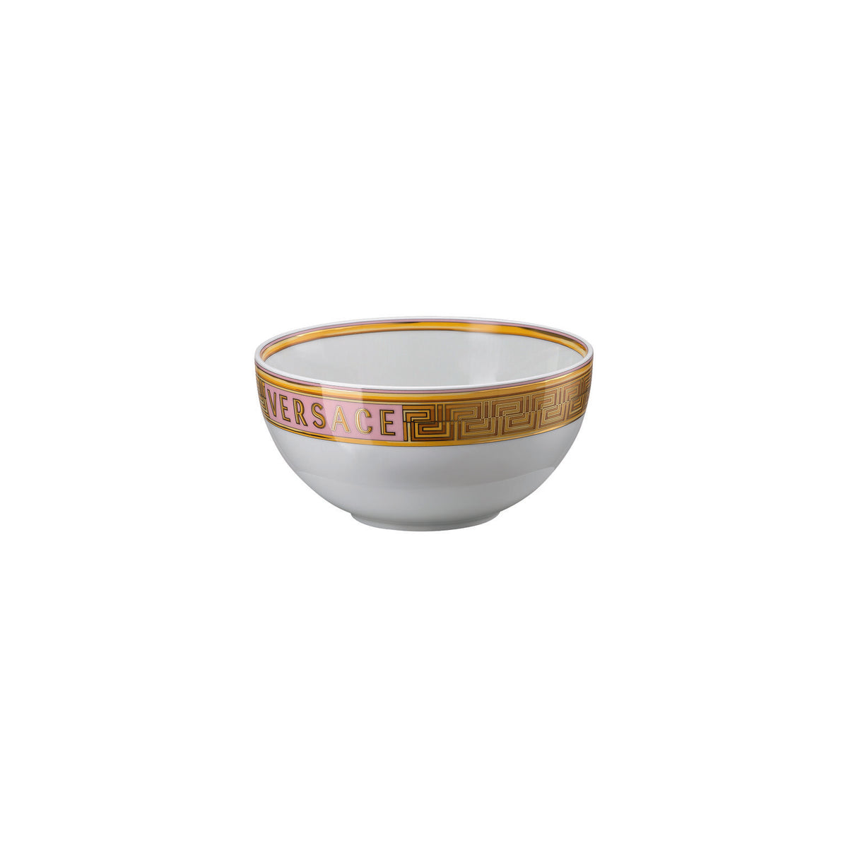 Versace Medusa Amplified Pink Coin Soup Bowl, 6 in, view 4
