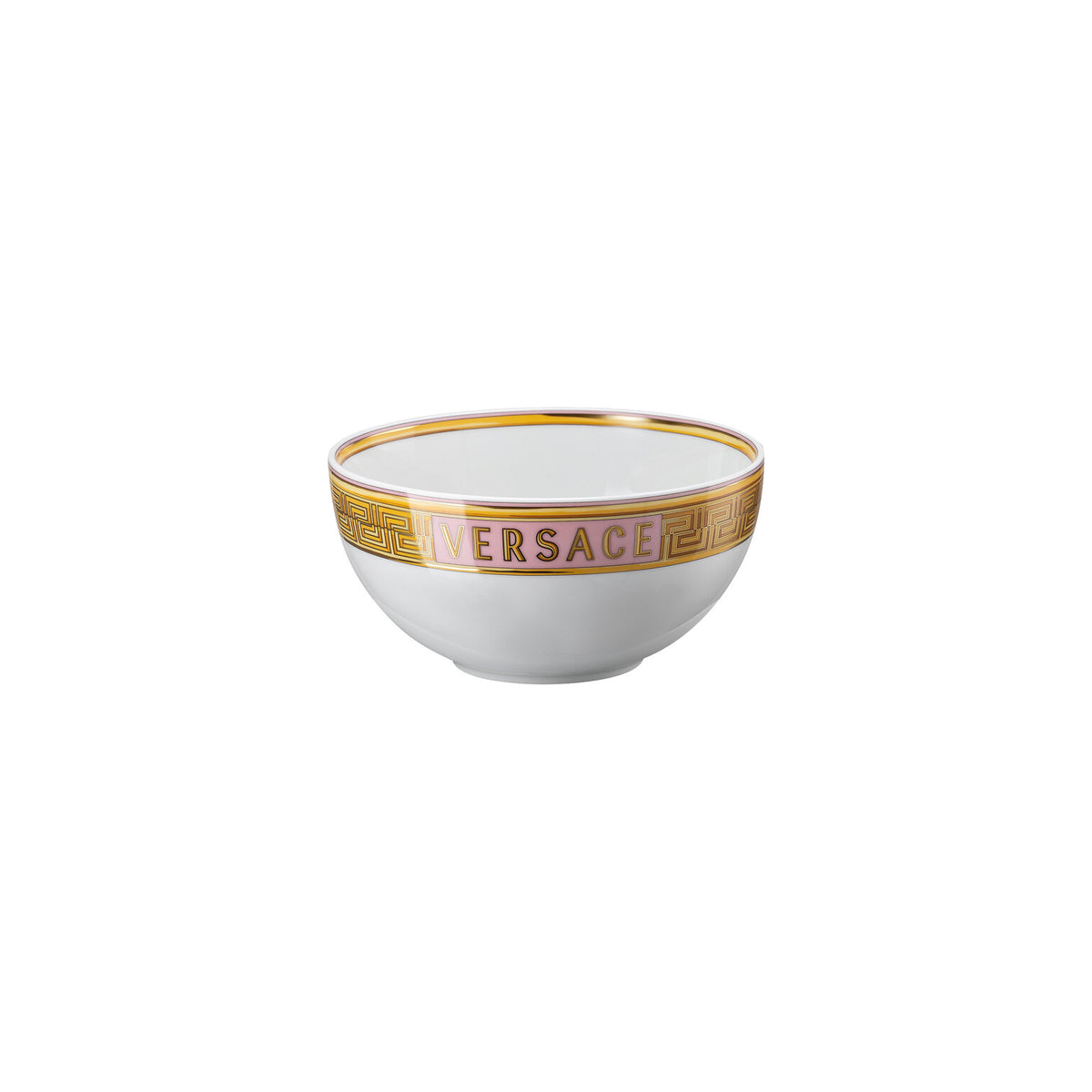 Versace Medusa Amplified Pink Coin Soup Bowl, 6 in