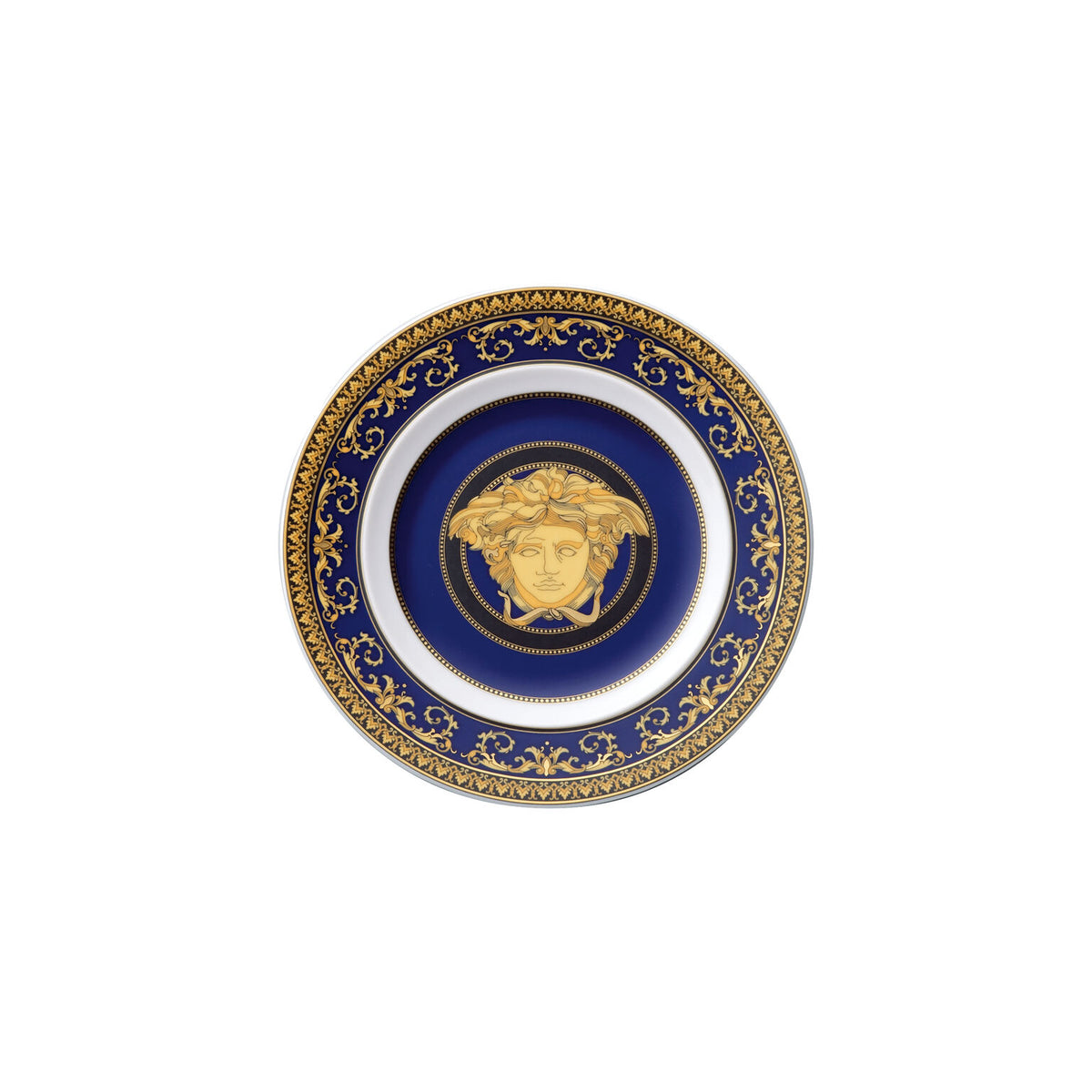 Versace Medusa Blue Bread & Butter Plate, 7 in