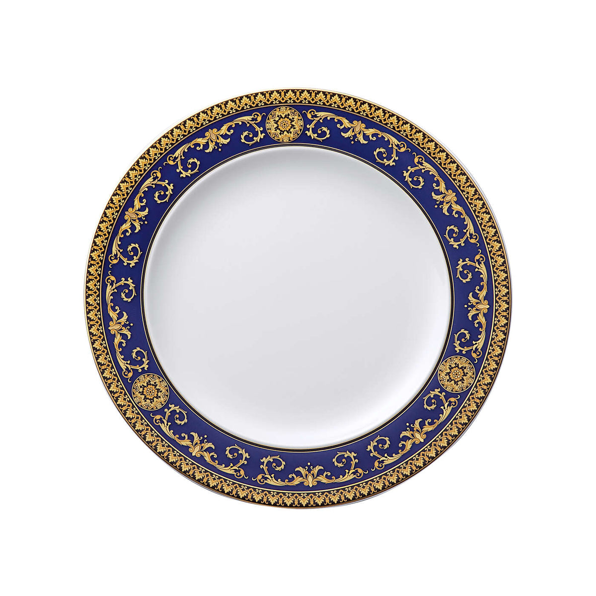 Versace Medusa Blue Dinner Plate, 10 5/8 in