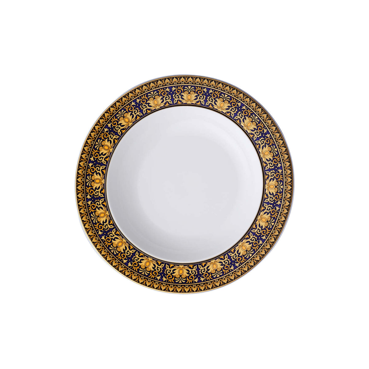 Versace Medusa Blue Rim Soup, 8 2/3 in, view 2