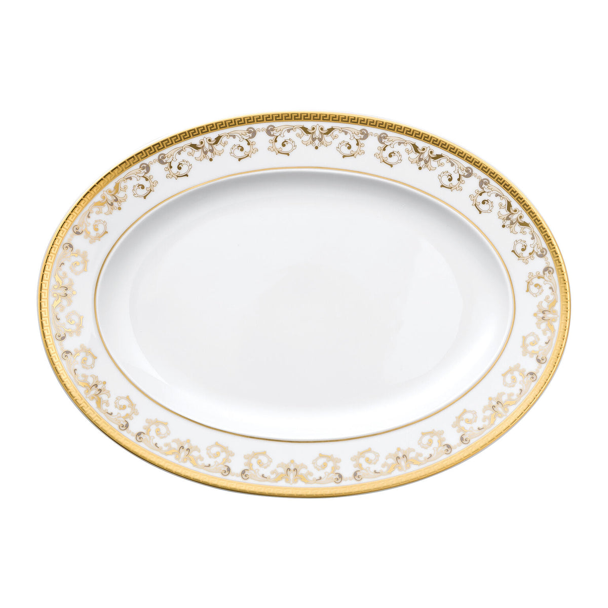 Versace Medusa Gala Gold Platter, 13 1/2 in