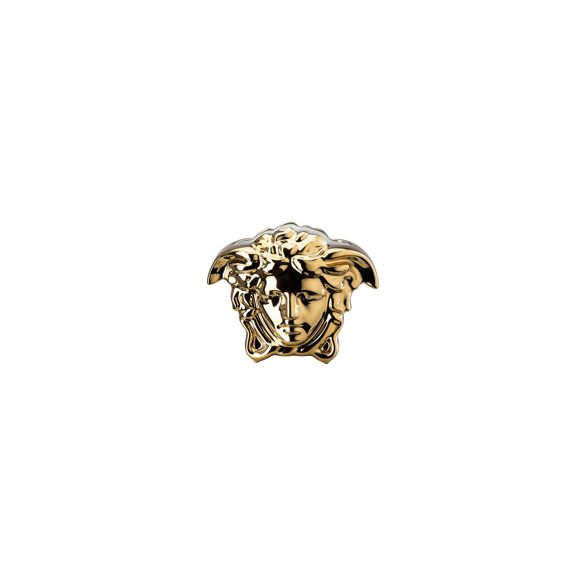 Versace Medusa Grande Vase, 3 1/2 in, Gold